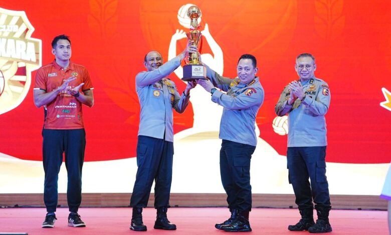 Hal ini harapan Kapolri pada kelompok voli Polri usai juara pada Proliga